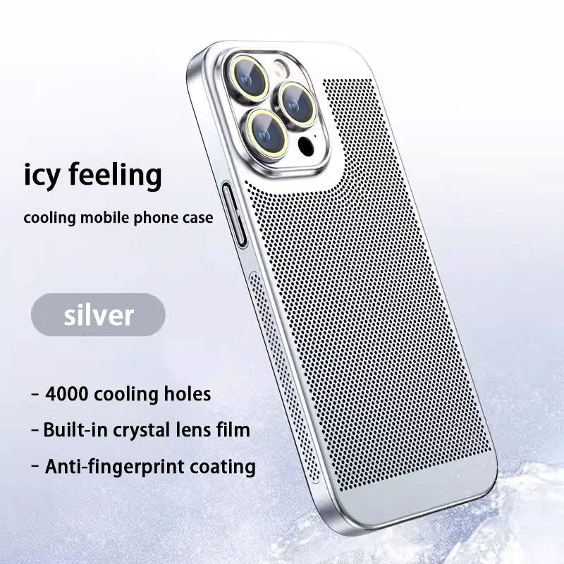 Electroplating Heat Dissipation Phone Case Durable Cooling Protection