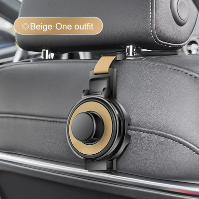 Car Seat Headrest Hook With Cup Holder Multi-Functional Organizer