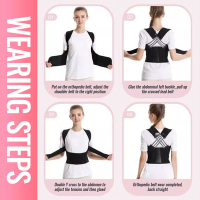 Back Posture Corrector For Comfortable Spine Alignment And Support
