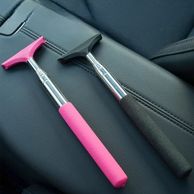 Extendable Car Rearview Mirror Wiper With Long Handle For Easy Cleaning