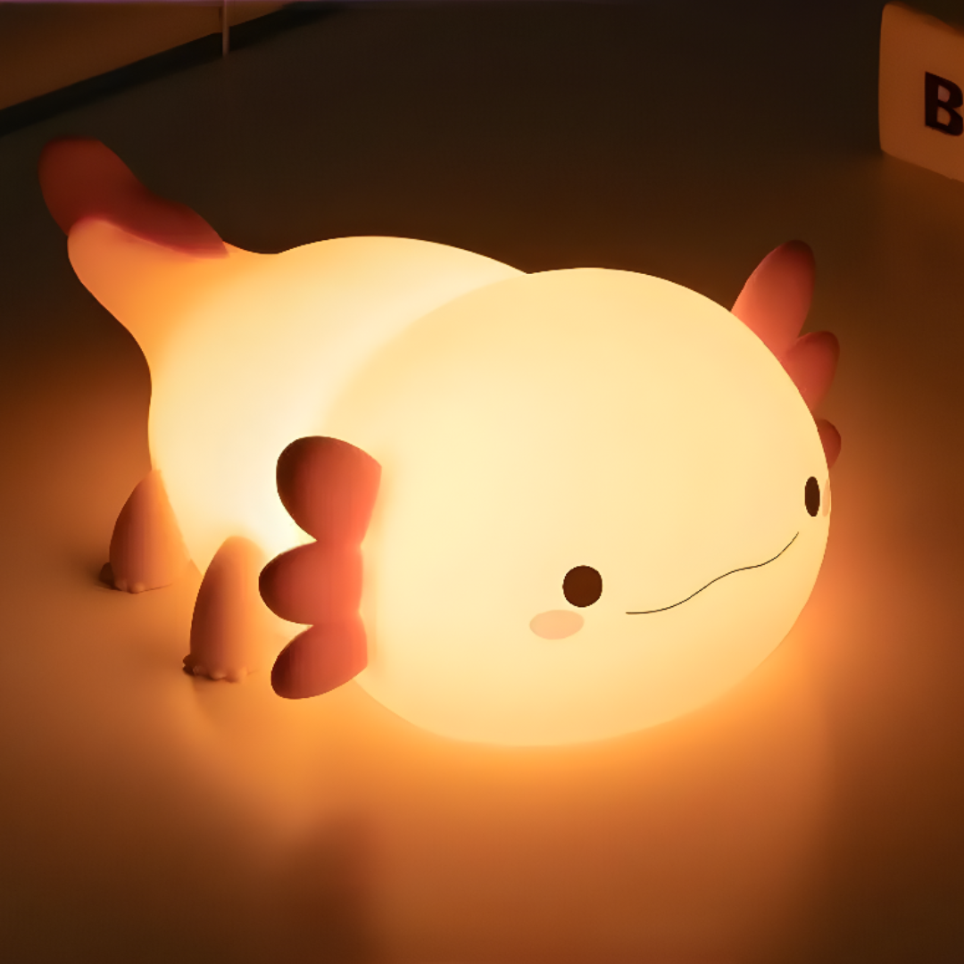 Axolotl Night Light Soft Squishy Decorative Kids Lamp