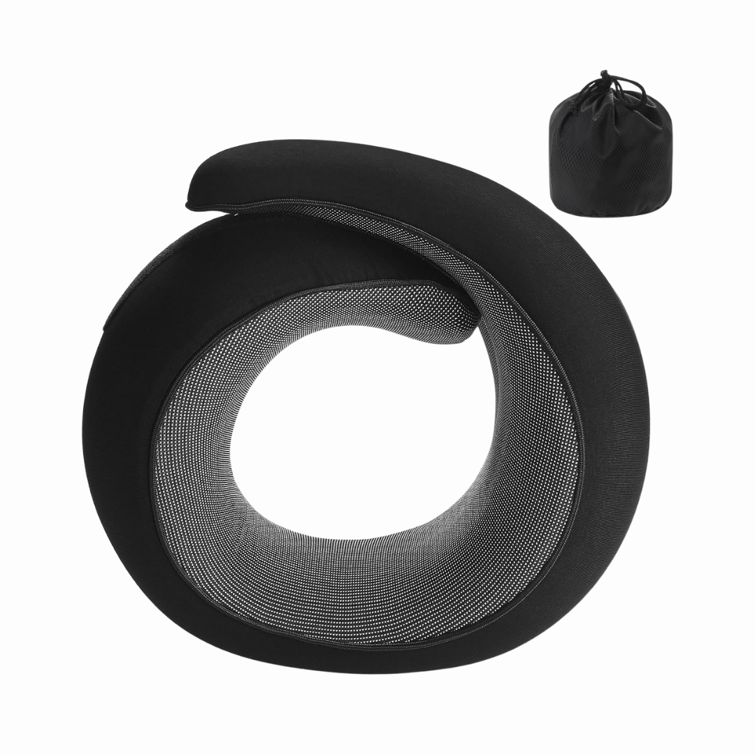 Memory Foam Travel Pillow For Neck Support And Comfort