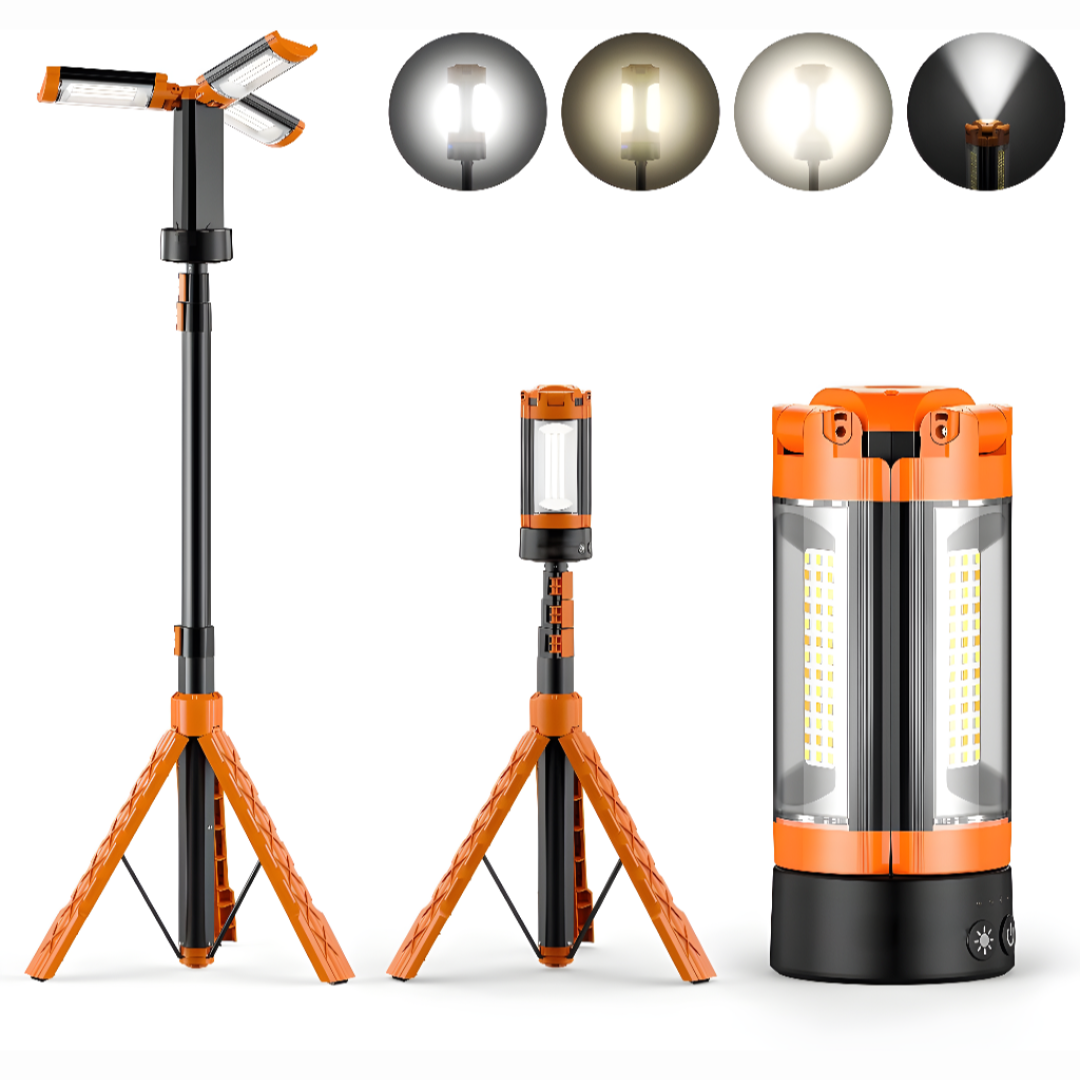 Rechargeable LED Camping Light With Adjustable Stand And Portable Design