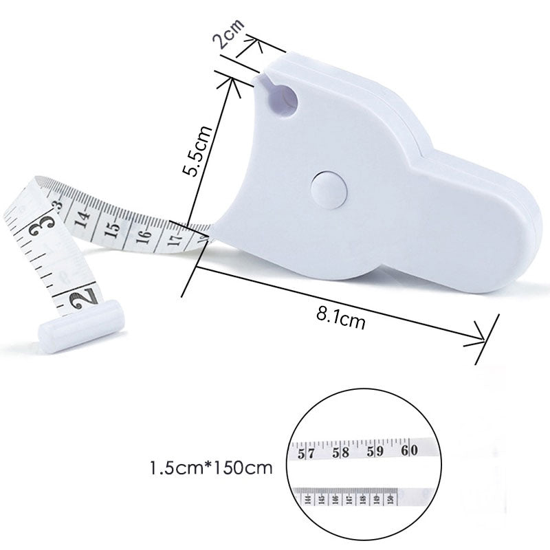 Retractable Fitness Measuring Tape For Accurate Body And Workout Tracking