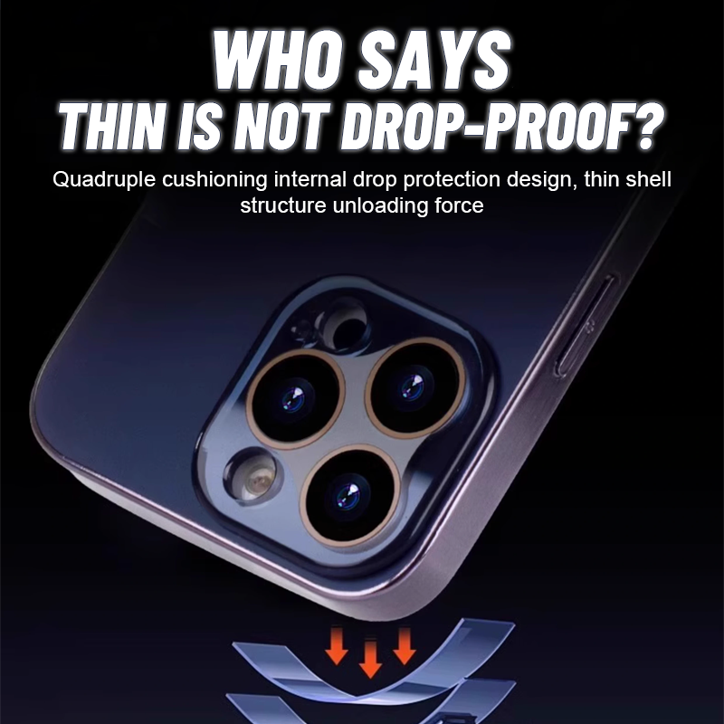 Brushed Titanium Phone Case Durable Protective Cover For Smartphones