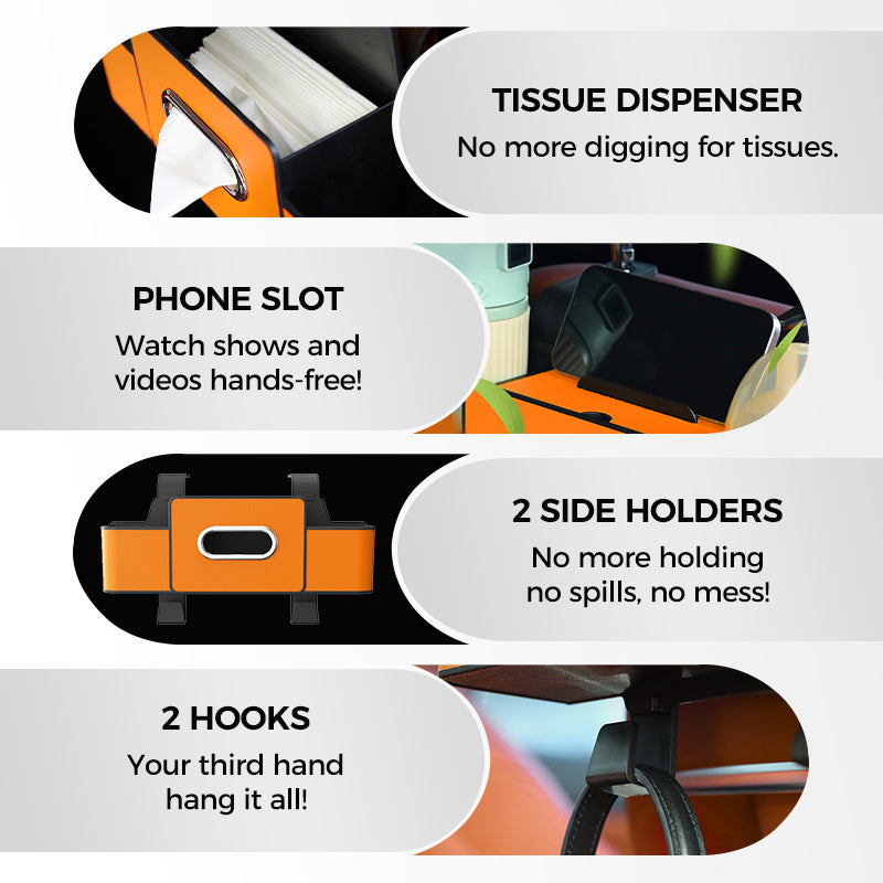 Multifunctional Waterproof Car Back Seat Organizer With Storage Pockets