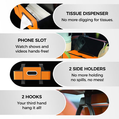Multifunctional Waterproof Car Back Seat Organizer With Storage Pockets