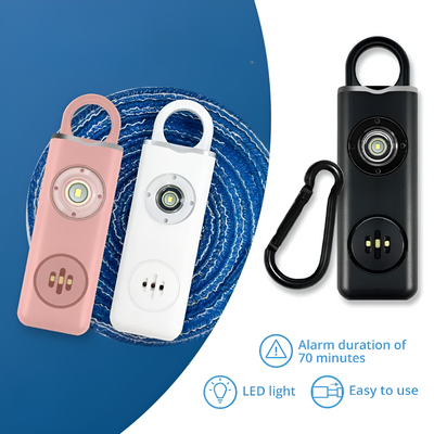 Personal Safety Alarm Keychain With Loud Siren For Emergency