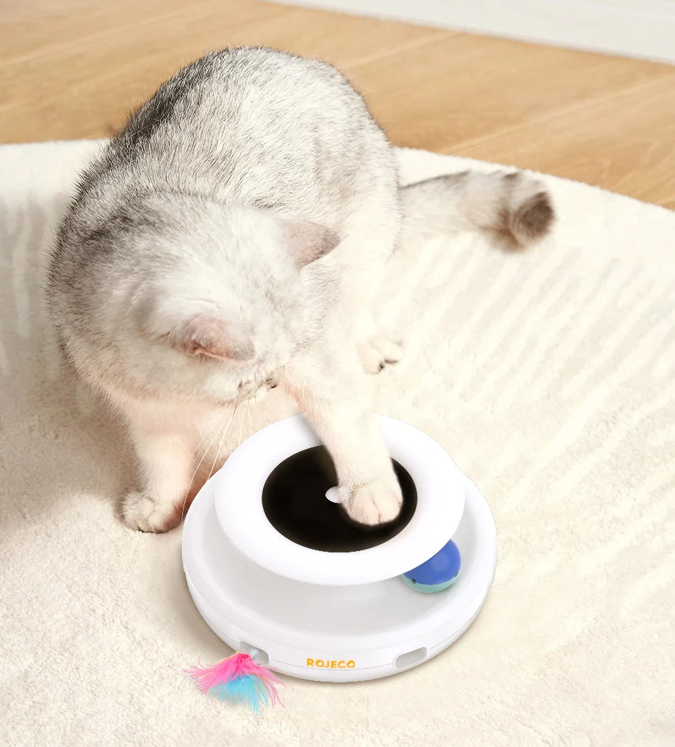 Automatic Cat Toy With Feather And 5 Interactive Play Modes