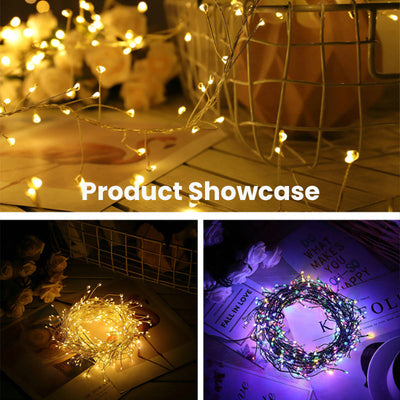 Copper Wire Light String Firecracker Style Decorative Lights