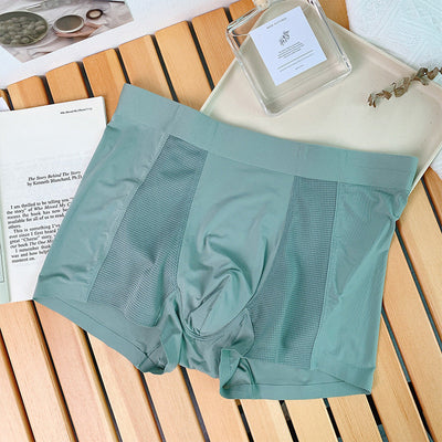 Summer Men's Ice Silk Underpants Breathable Lightweight Comfort