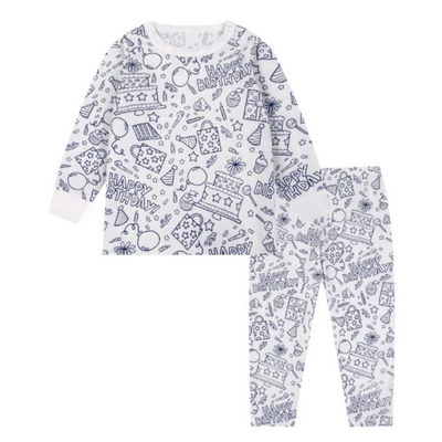 DIY Coloring Pajamas For Kids Creative Fun Wearable Art Set