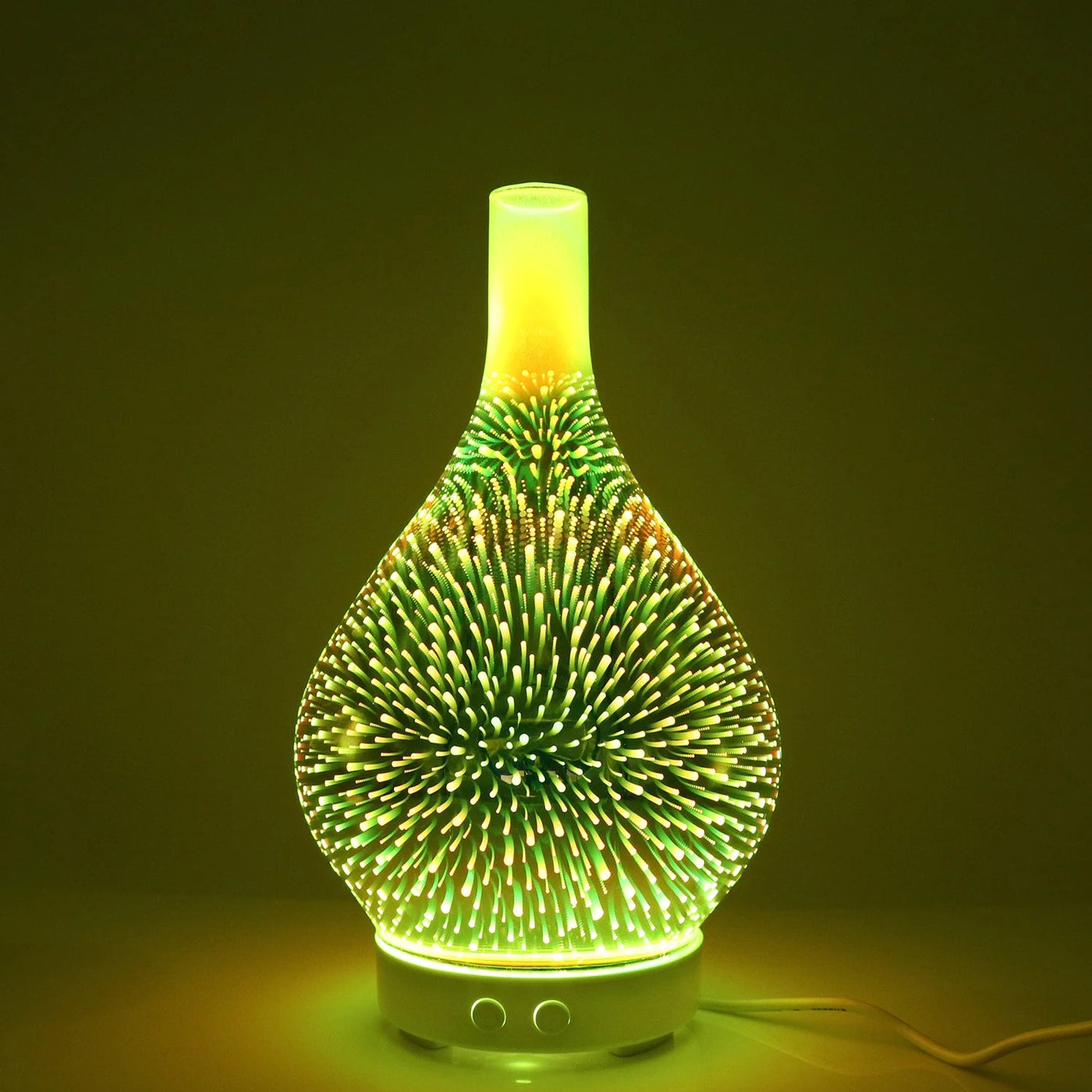 Firework Glass Aroma Diffuser Ultrasonic Humidifier With LED Lights