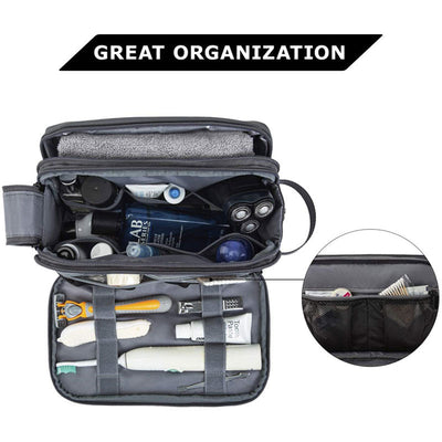 Large Capacity Wash Bag Durable Twill Travel Toiletry Organizer