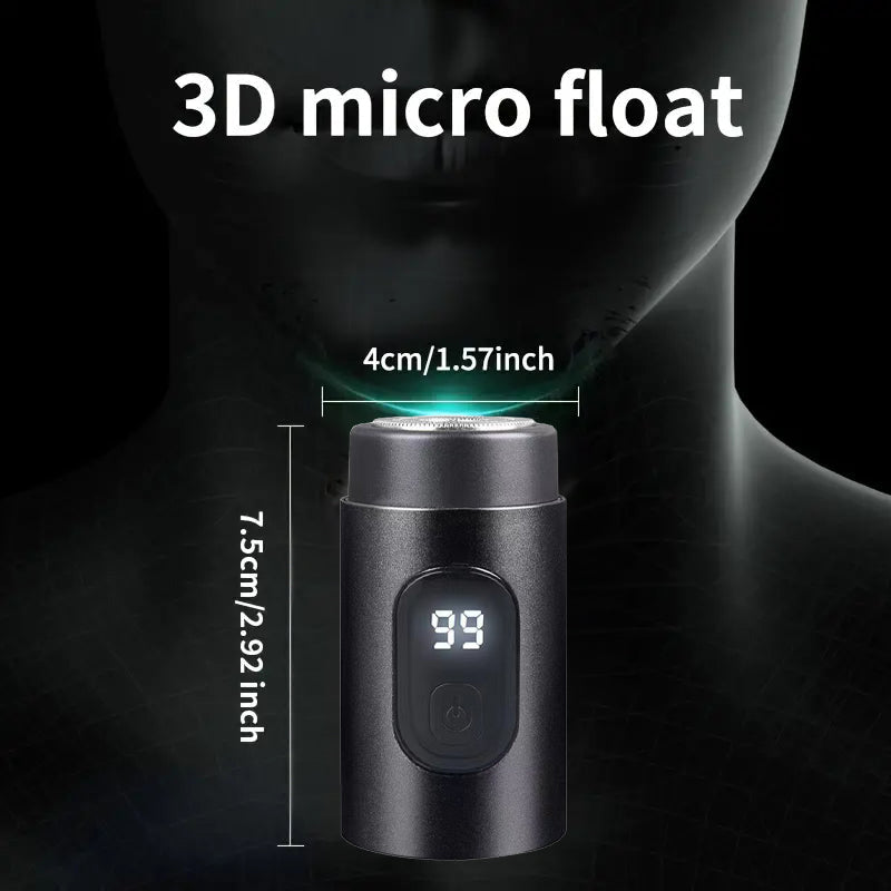 Mini Portable Electric Shaver Compact Rechargeable Grooming Tool