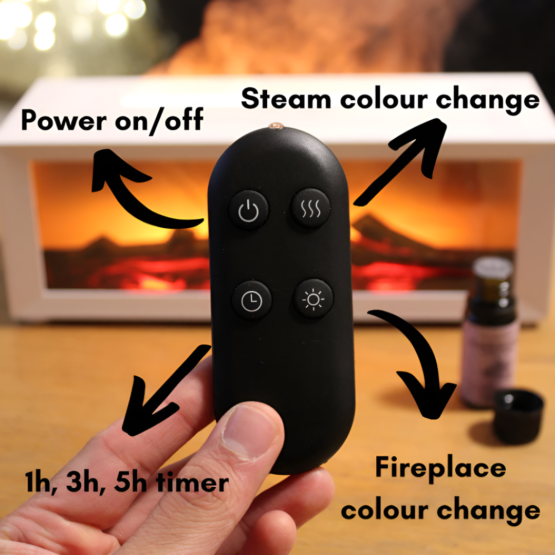 Fireplace Aromatherapy Oil Diffuser For Cozy Relaxing Home Ambiance