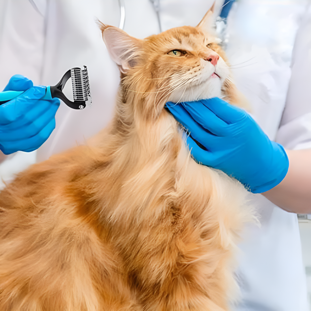 Pet Deshedding Brush For Effective Fur Removal And Grooming