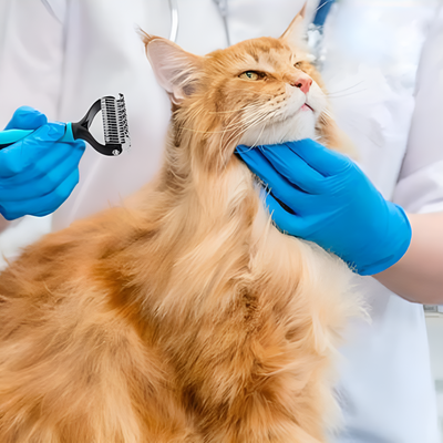 Pet Deshedding Brush For Effective Fur Removal And Grooming
