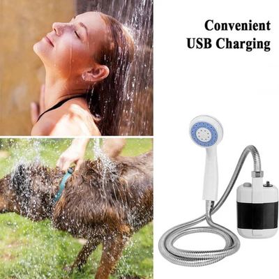 Rechargeable Portable Camping Shower Pump For Outdoor Use