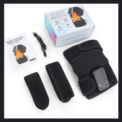Heated Knee Massager With Vibrating Shoulder And Joint Relief