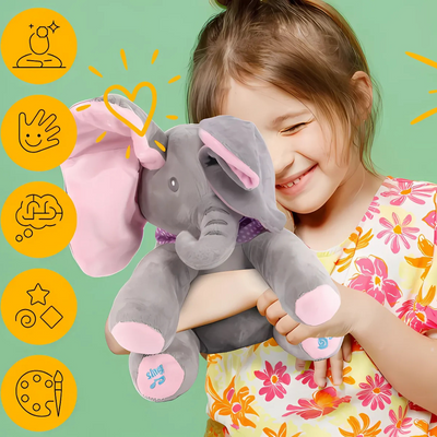 Peek-a-boo Interactive Elephant Toy Singing Plush Animal