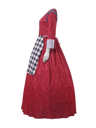 Princess Maid Dress For Adults Long Sleeve Maxi Dress With Apron