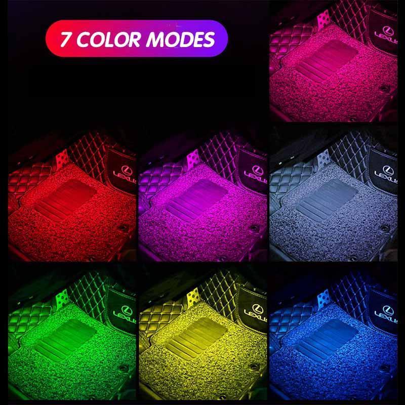 Wireless Car LED Strip Lights With Wireless Charging And Ambient Light