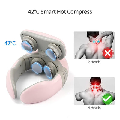 Electric Neck Massager 4D Remote Control For Neck Pain Relief