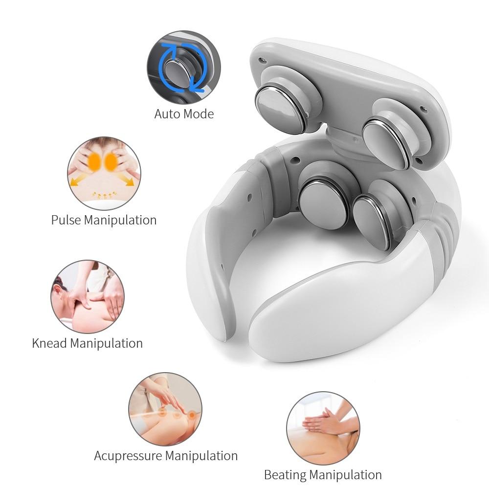 Electric Neck Massager 4D Remote Control For Neck Pain Relief