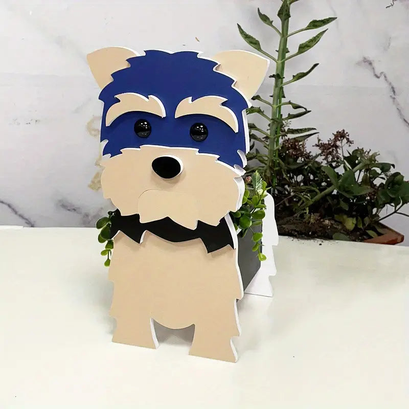 Dog Garden Pot Decorative Outdoor Flower Planter For Yard