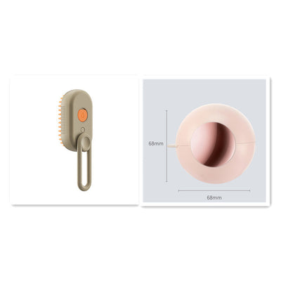 Steam Pet Brush 3 In 1 Electric Grooming Comb For Cats And Dogs