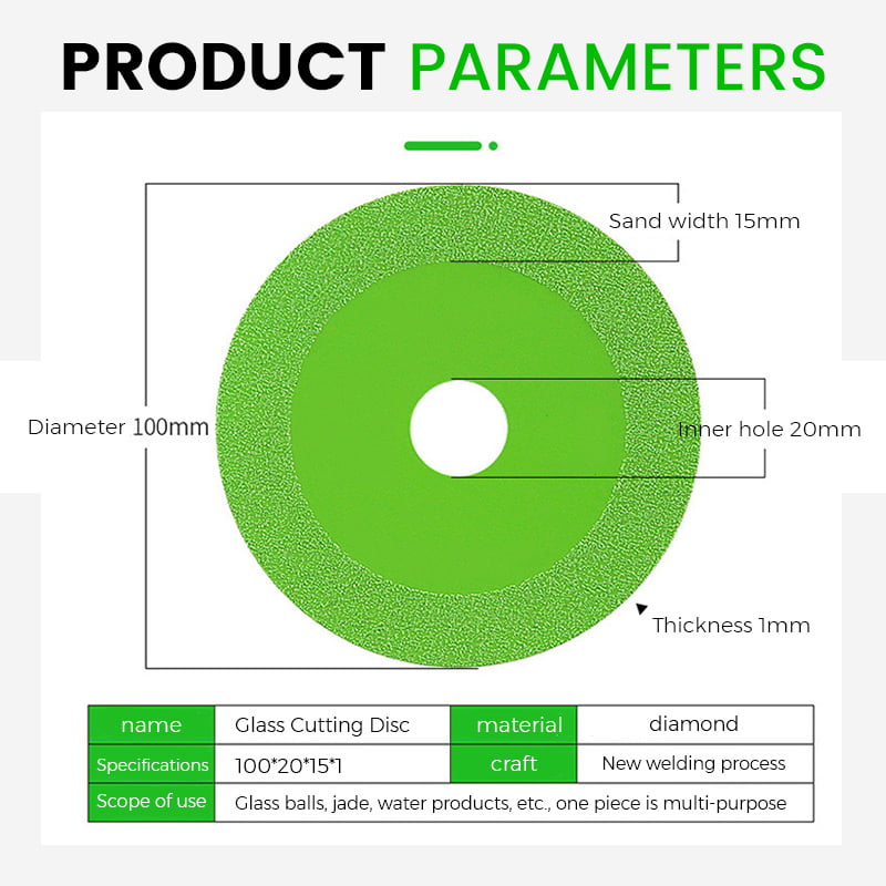 Eco Friendly Glass Cutting Disc With Precision German Craftsmanship