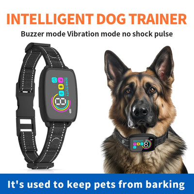 Anti Barking Dog Collar Rechargeable Waterproof Digital Display Collar