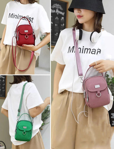 Large Capacity Shoulder Bag With Multi-layer Spacious Design
