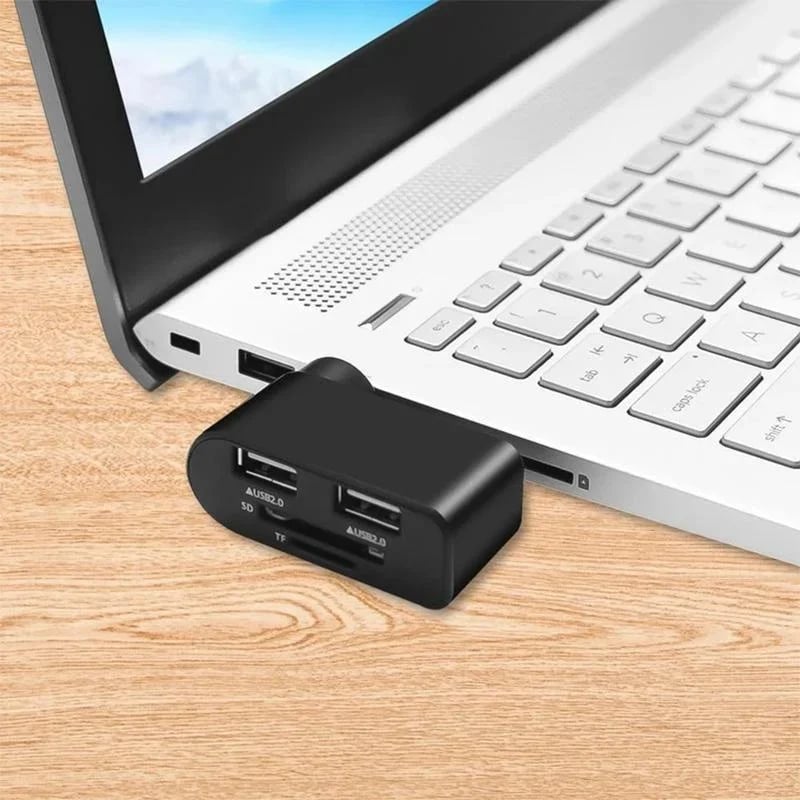 4 Port Rotatable USB Hub For Efficient Device Connectivity