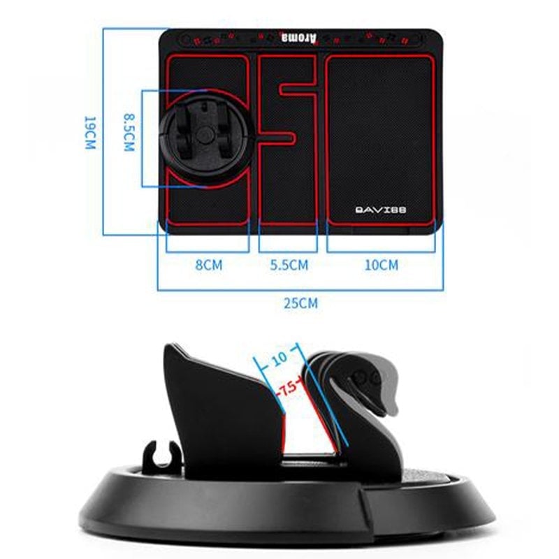 4-in-1 Non Slip Phone Holder For Car Dashboard And Windshield