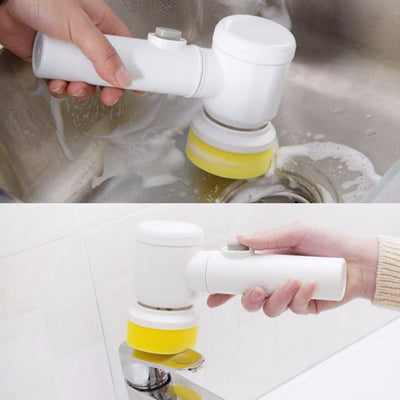 Electric Cleaning Brush 5-in-1 Scrubber For Kitchen Window Sink Grout