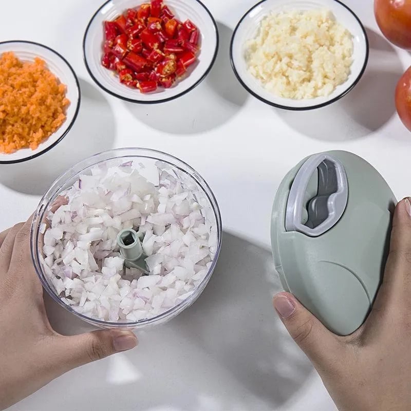 Manual Vegetable Chopper Easy Pull Design For Quick Kitchen Prep