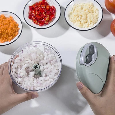 Manual Vegetable Chopper Easy Pull Design For Quick Kitchen Prep