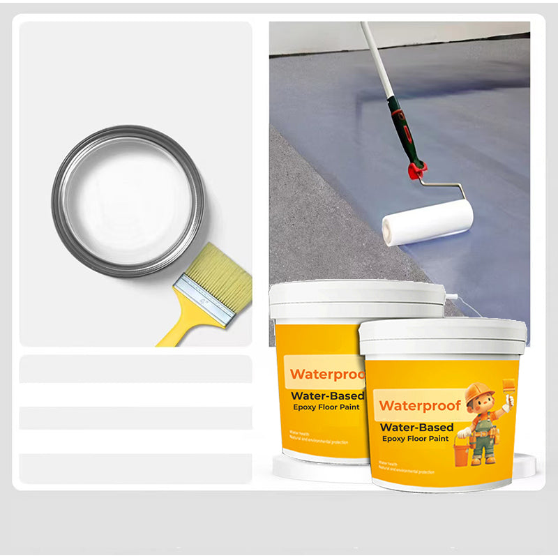 Water-Based Epoxy Floor Paint Waterproof Durable Indoor Outdoor Coating