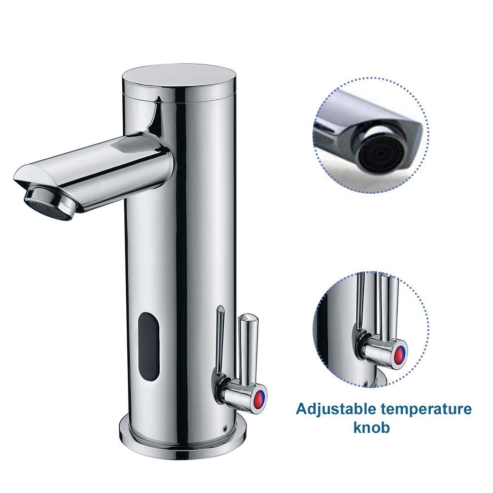 Automatic Sensor Touchless Faucet Motion Activated Hands-Free Bathroom Sink