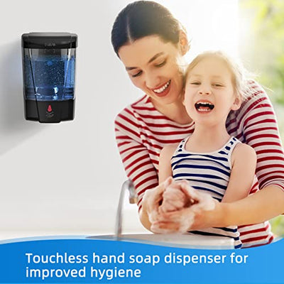 Automatic Soap Dispenser Wall Mount Hand Sanitizer 600ml Capacity