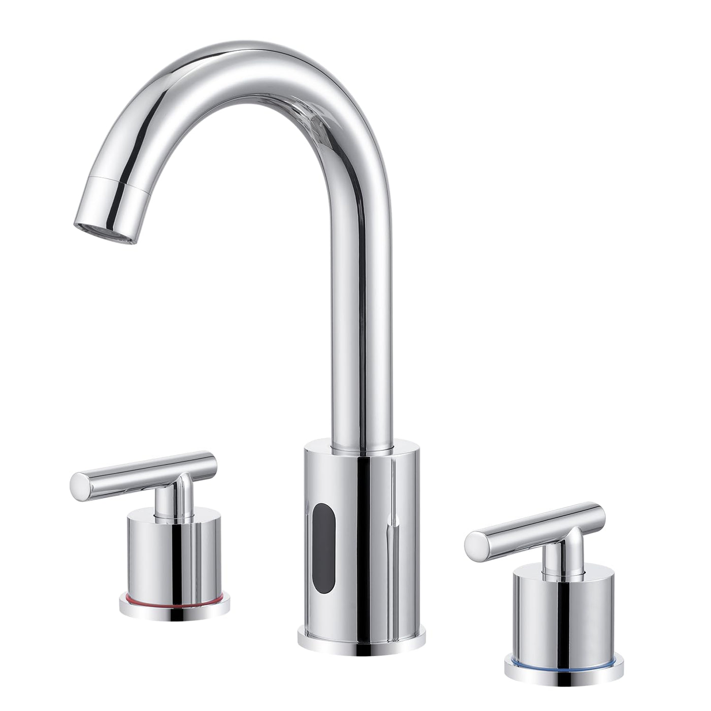 Touchless Bathroom Faucet With Automatic Sensor And Dual Handles