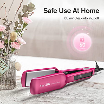 2 Inch Ceramic Hair Straightener Wide Plate Flat Iron