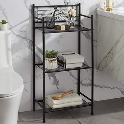 3-Tier Freestanding Storage Shelves Heavy Duty Metal Organizer