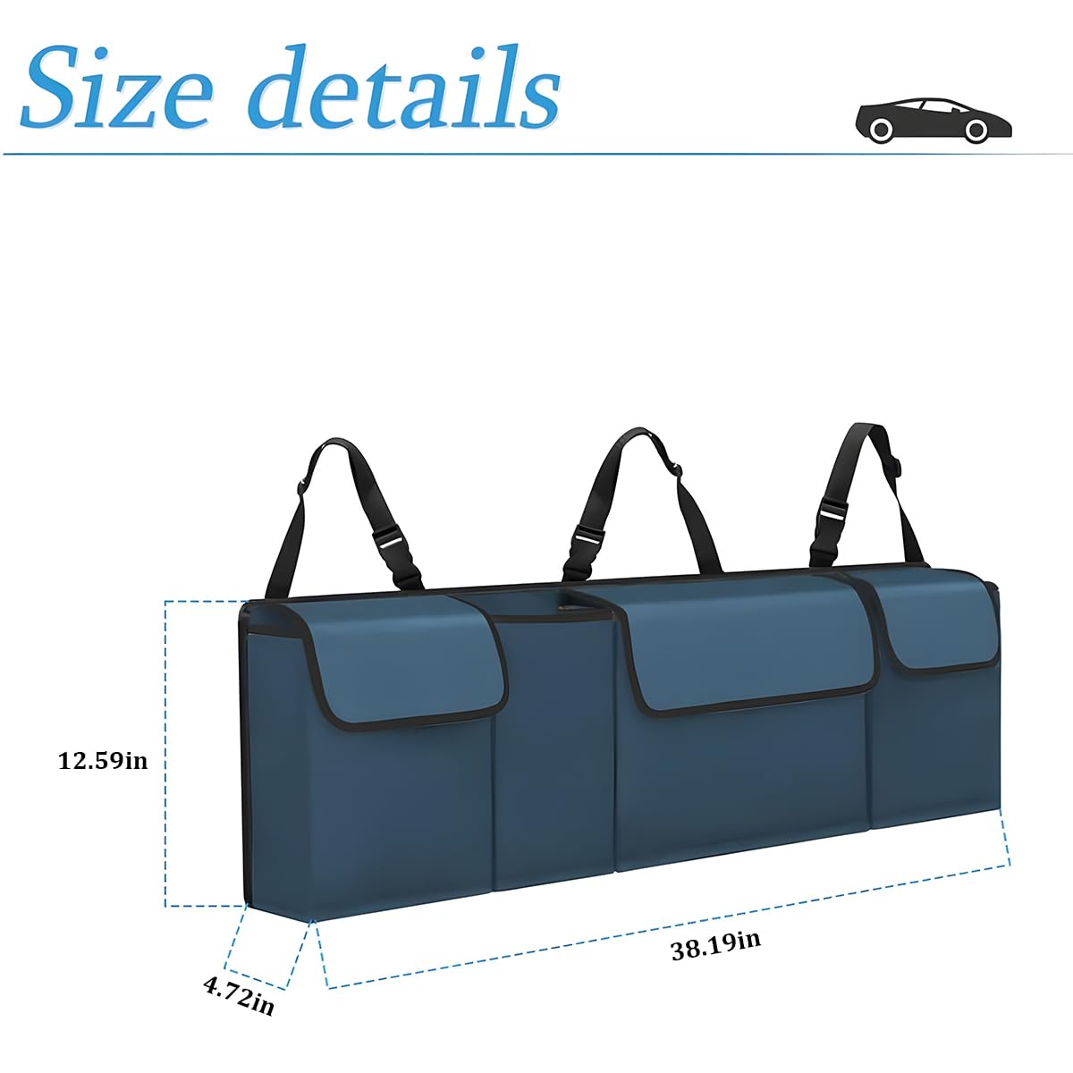 Car Trunk Organizer Waterproof Collapsible Storage Bag For SUV Truck MPV