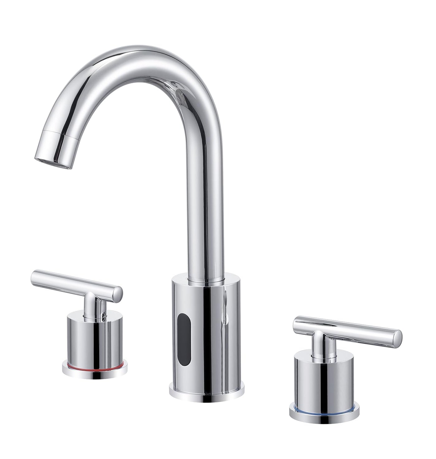 Touchless Bathroom Faucet With Automatic Sensor And Dual Handles