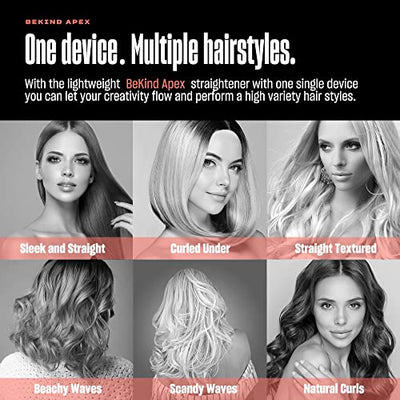 Bekind Apex Hair Straightener And Styling Flat Iron Combo