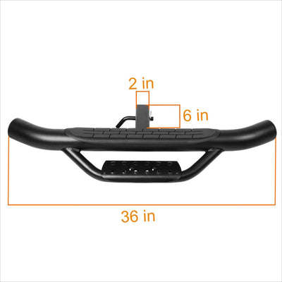 PM Performotor 36 Inch Black Steel Trailer Hitch Step Bar For 2 Inch Receiver