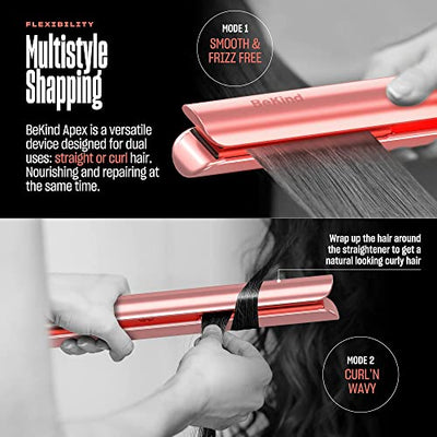 Bekind Apex Hair Straightener And Styling Flat Iron Combo